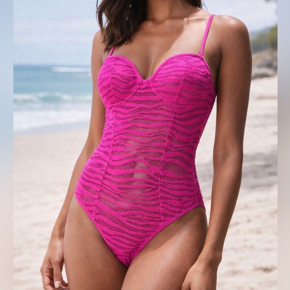 Bozzolo Other - ✨ Bozzolo Fuchsia One Piece Swimsuit 🌸 Sexy Beachwear Large ✨